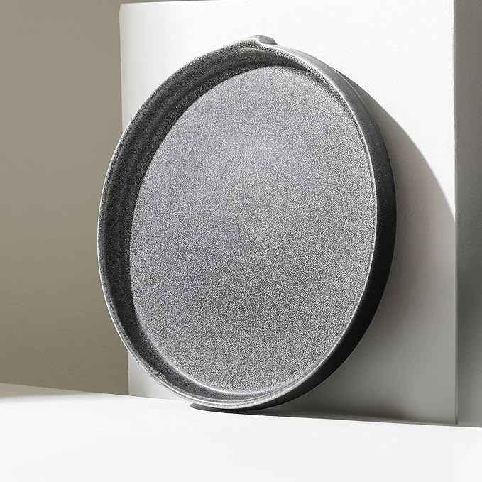 Stone Lain Bao 4-Piece Salad Plate Set Stoneware, Charcoal