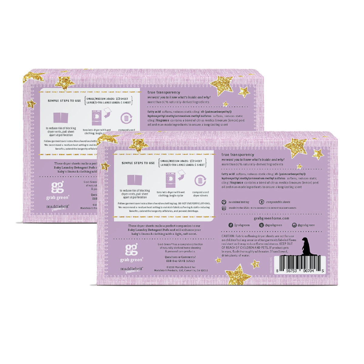 Baby Laundry Dryer Sheets (160 Count)