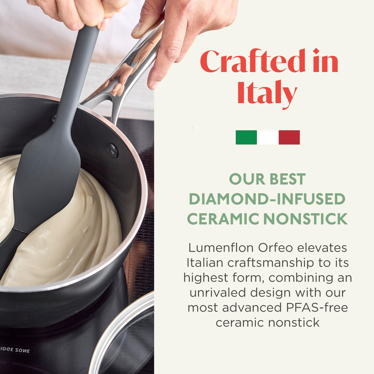 Orfeo 2.4QT Nonstick Saucepan with Lid (2.4QT Saucepan with Lid / Black)