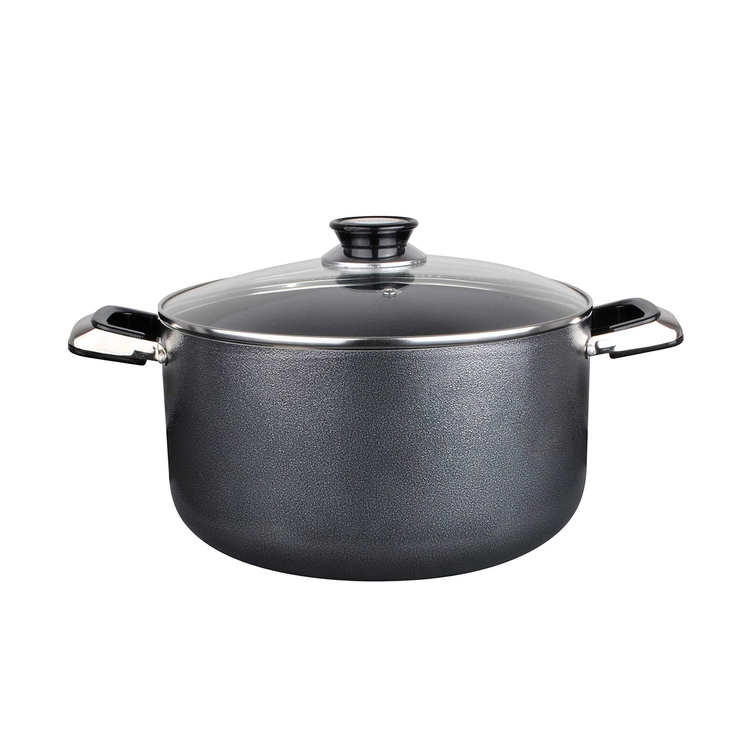 2 Quart Non stick Stock Pot with Tempered Glass Lid and Carrying Handles (2-Quart Stock Pot / Standard Packaging)