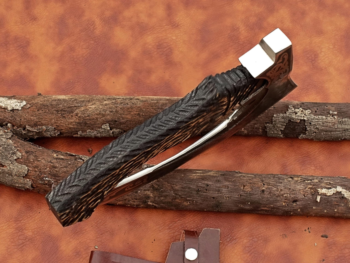 Handcrafted Pizza Axe (Black)