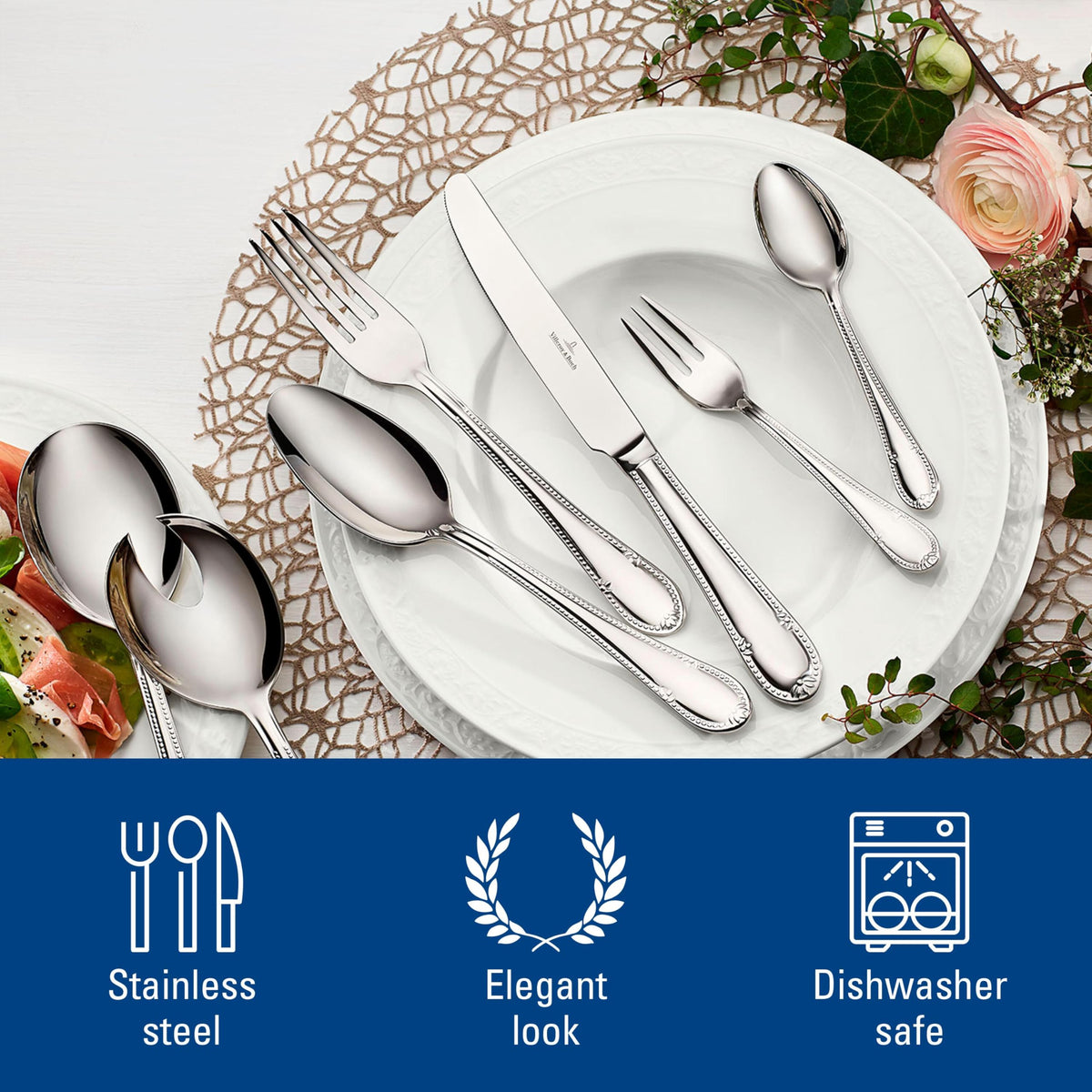 Mademoiselle 64 Piece Flatware Set for 12
