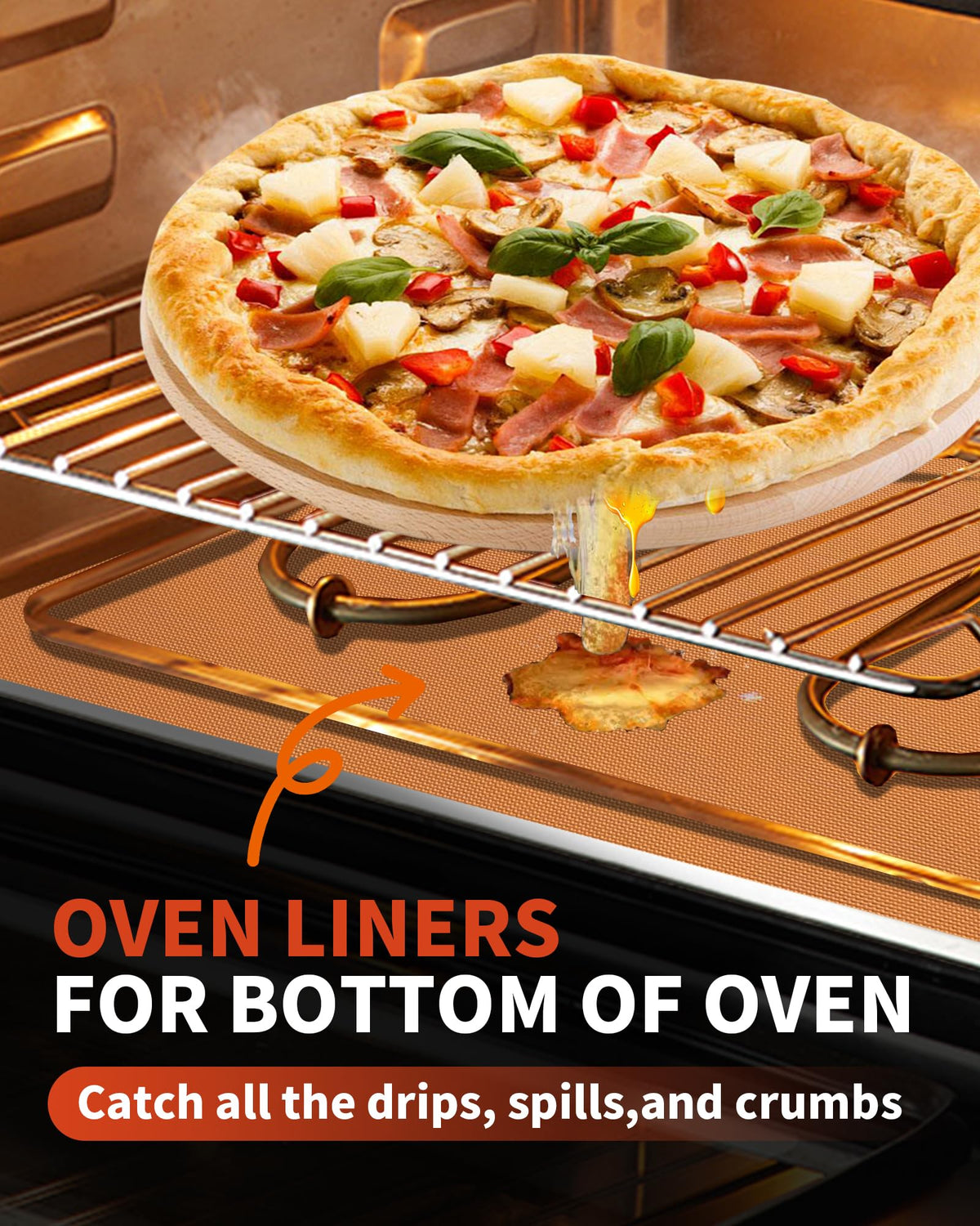 3 Pack Oven Liners for Bottom of Oven (3 Count)