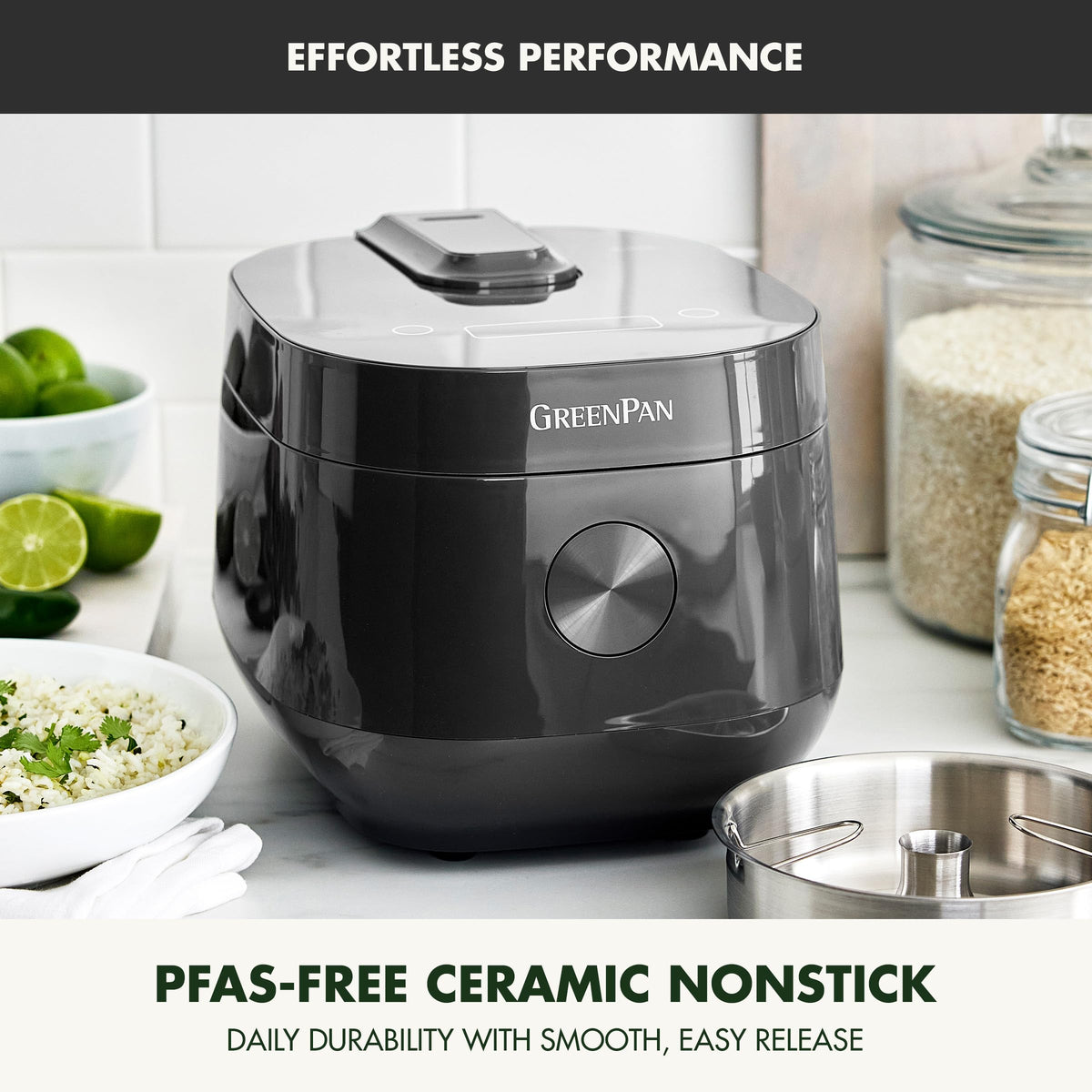 Rice Cooker 8 Cups Cooked (Graphite / 4 Cups / Carb-Reducer Pro)