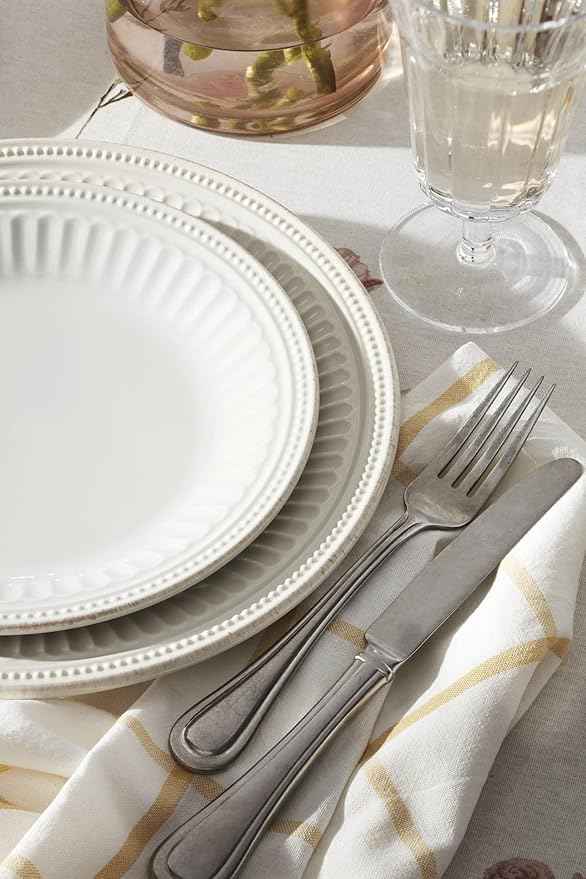 Lenox 895719 French Perle Groove All-Purpose Bowls, Set Of 4 White