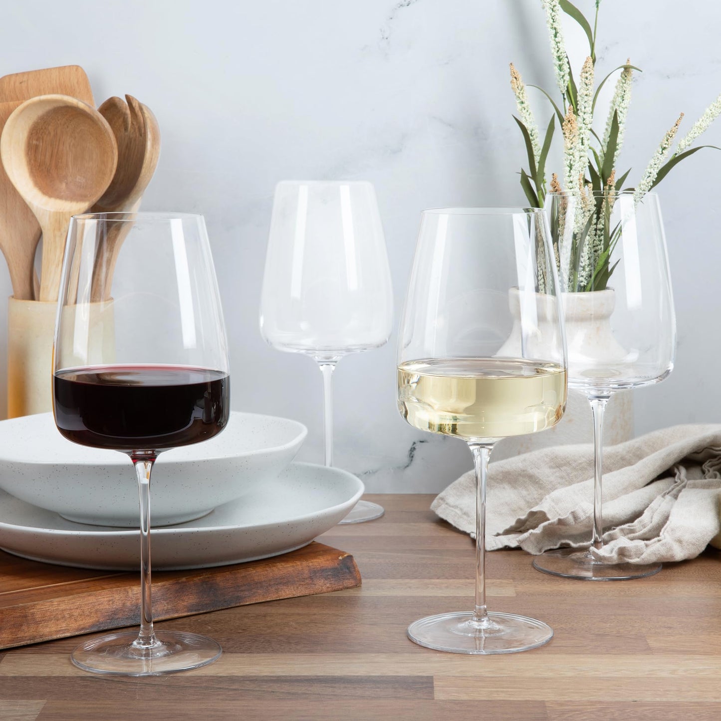 Tall Pour Wine Glasses by Larder & Vine (4 Count)