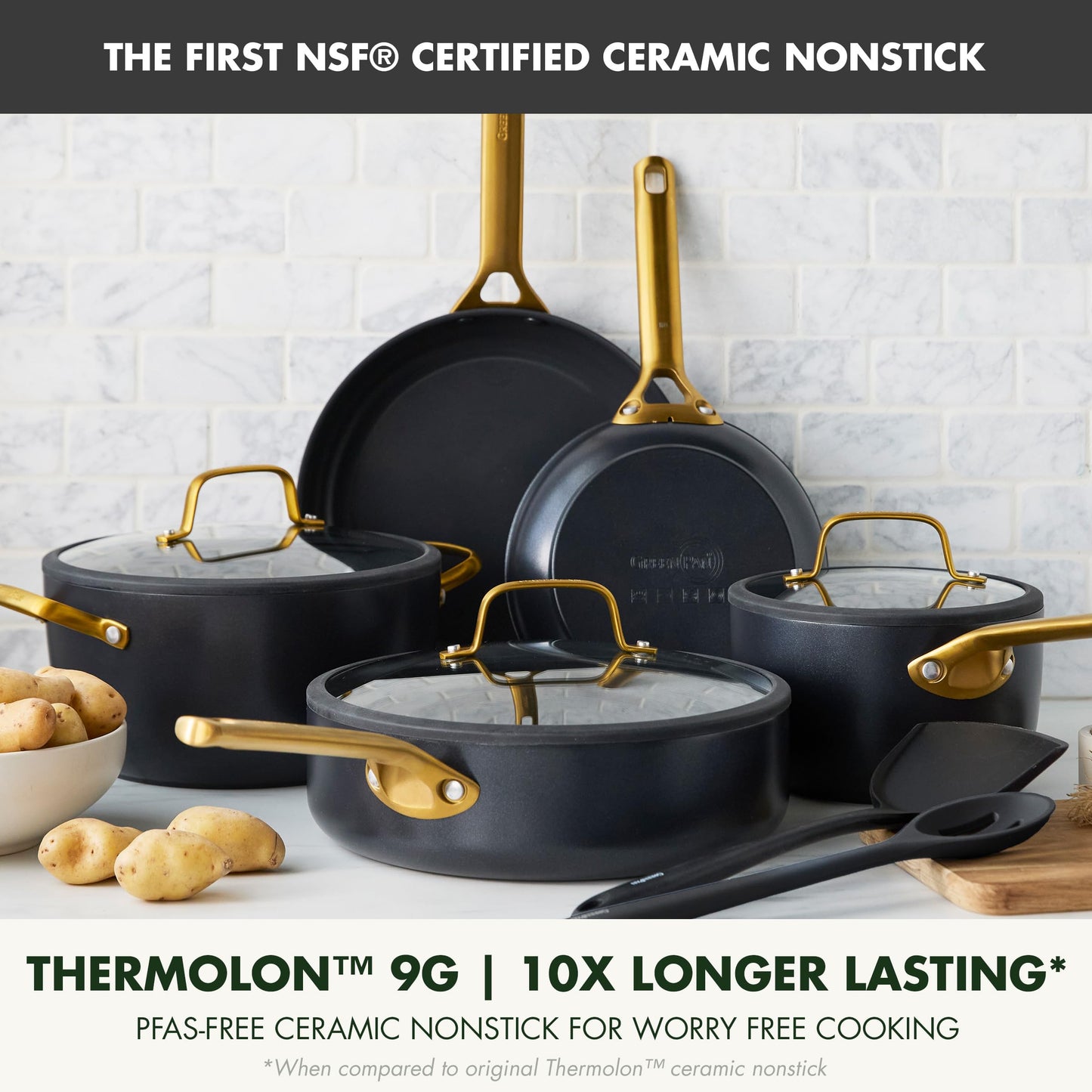 Nonstick Reserve Pro 10 Piece Cookware Set (Black / 10 Piece Cookware Set)