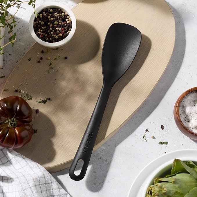 HENCKELS Paradigm 5-pc Cookware Set, Nonstick Frying Pan and Silicone Utensil Set, 3-Ply Stainless Steel Skillets for Induction Cooktop, Gas & Electric Stovetops – Dishwasher Safe & Oven Safe