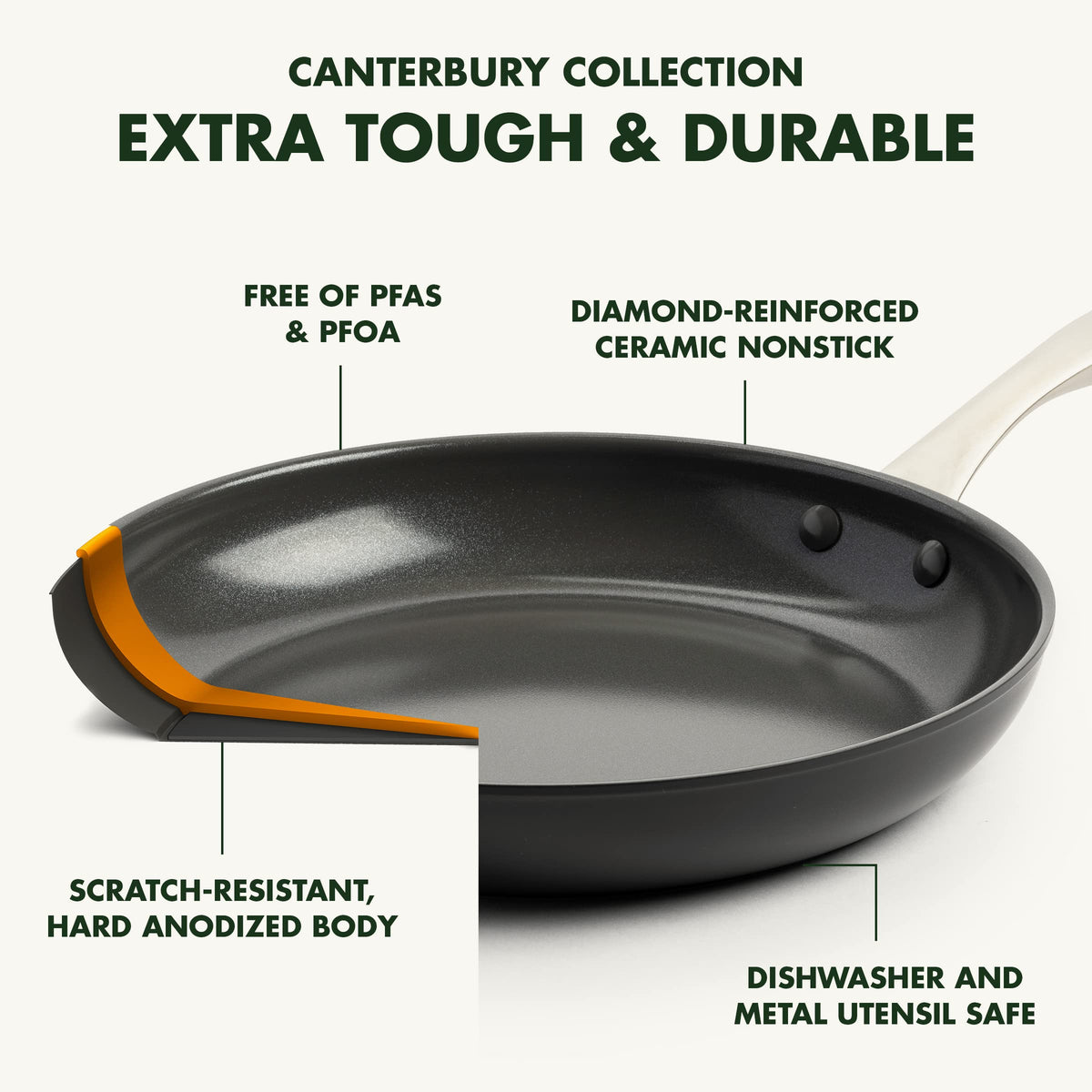Canterbury 10 Piece Cookware Pot and Pans Set (10 Piece Cookware Set / Oxford Blue)