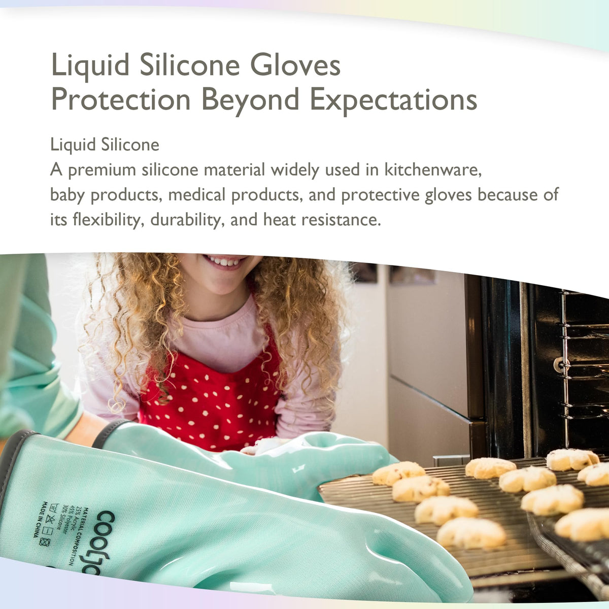 Heat Resistant Oven Gloves (Purple / Medium)