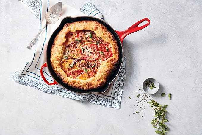 Le Creuset Enameled Cast Iron Signature Iron Handle Skillet, 10.25", Cerise