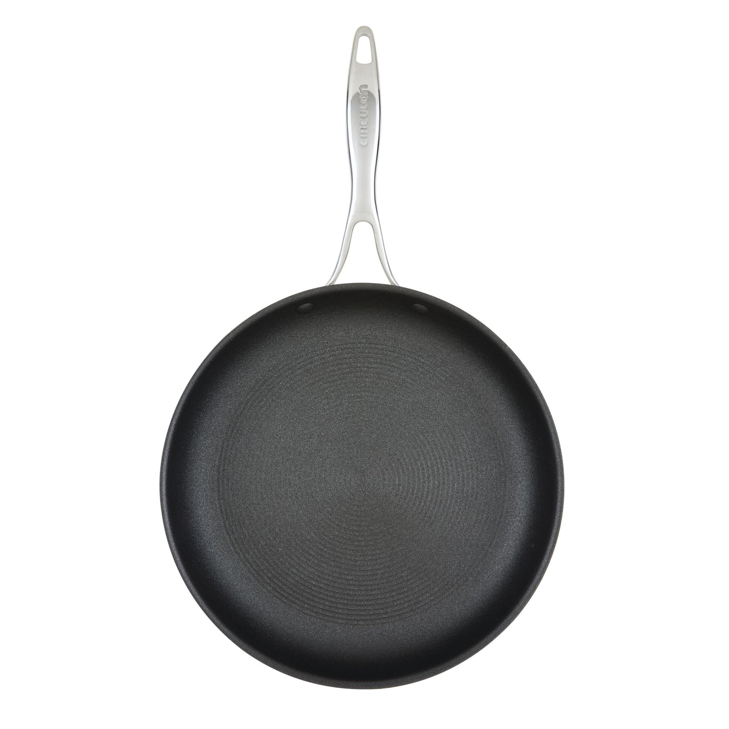 C1 Series Clad Stainless Steel with ScratchDefense Technology Cookware Nonstick Induction Frying Pan (12.5-Inch)