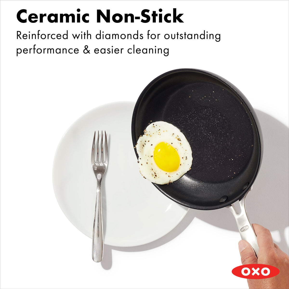 Enhanced 8" and 10" Frying Pan Skillet Set (8" and 10" Frying Pan Skillet Set / Black)