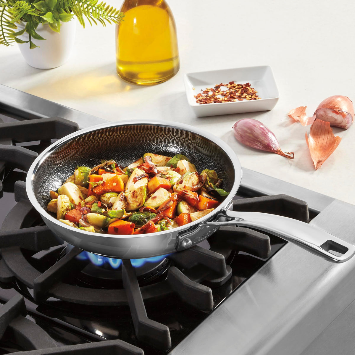 FusionPlus Hybrid Stainless Steel Pan (10-inch Skillet)