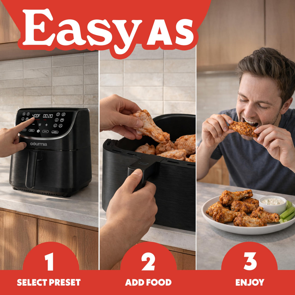 Air Fryer 7 Qt Basket Capacity (7 Qt Black)