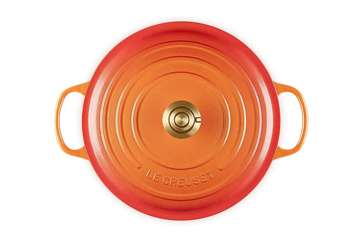 Enameled Cast Iron Round Dutch Oven (Flamme Doree / 7.25 Qt)