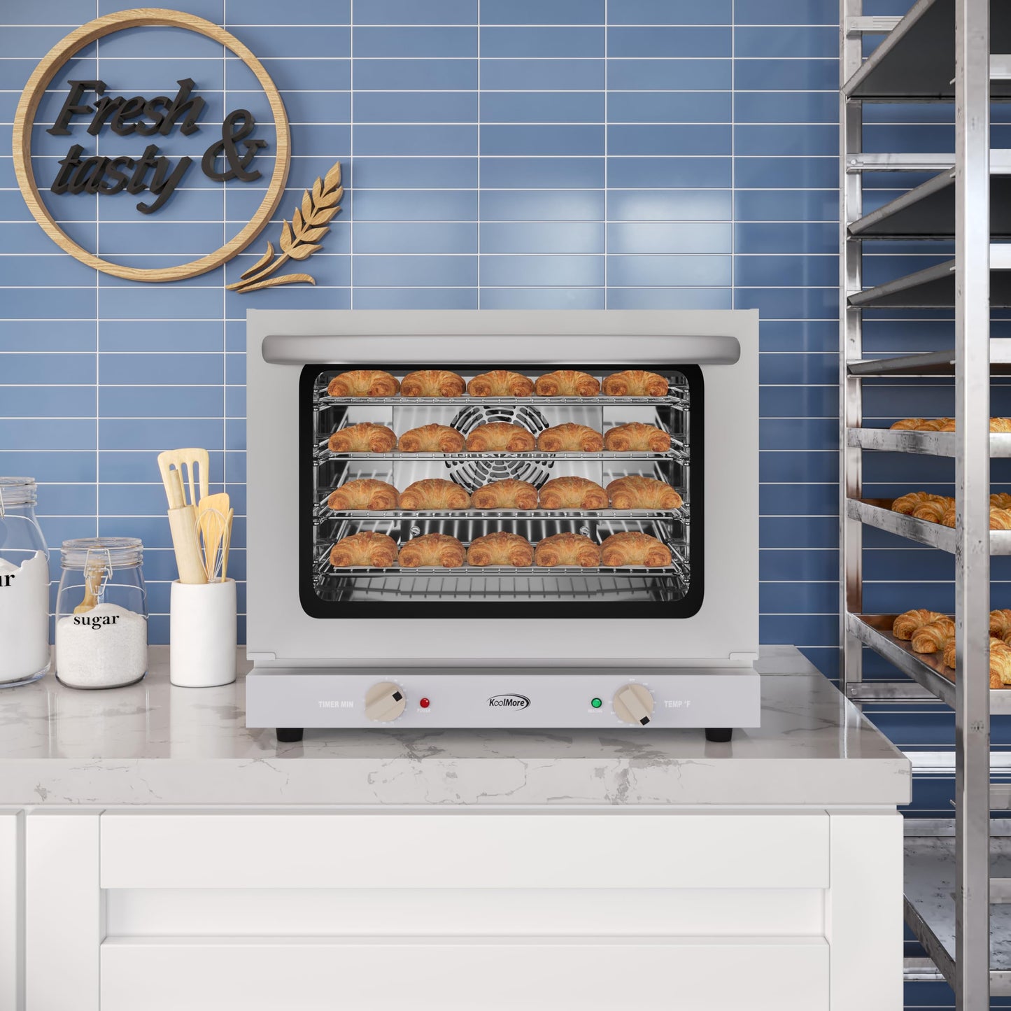 23 in. Countertop Convection Oven for Half