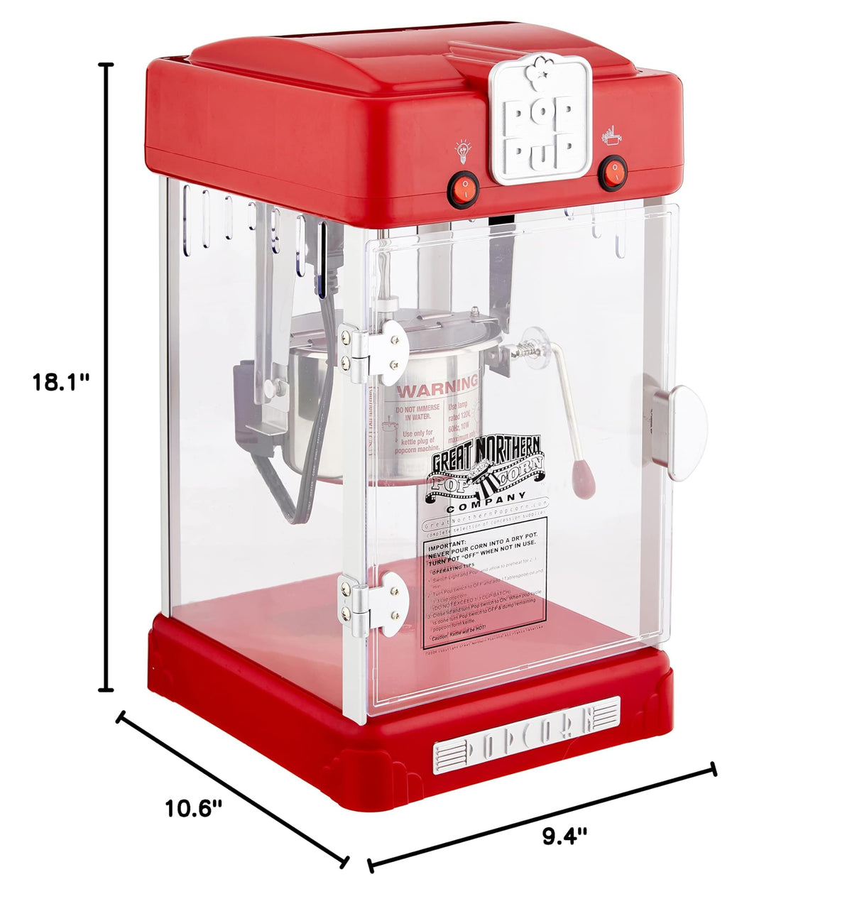 Popcorn 2.5oz Pop Pup Popcorn Machine (Machine)