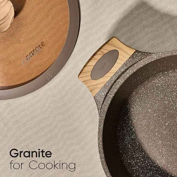 CAROTE 31pcs Pots and Pans Set Non Stick, Cookware Set Pots and Pans Induction Cook Ware, Nonstick Kitchen Cooking, PFOA Free