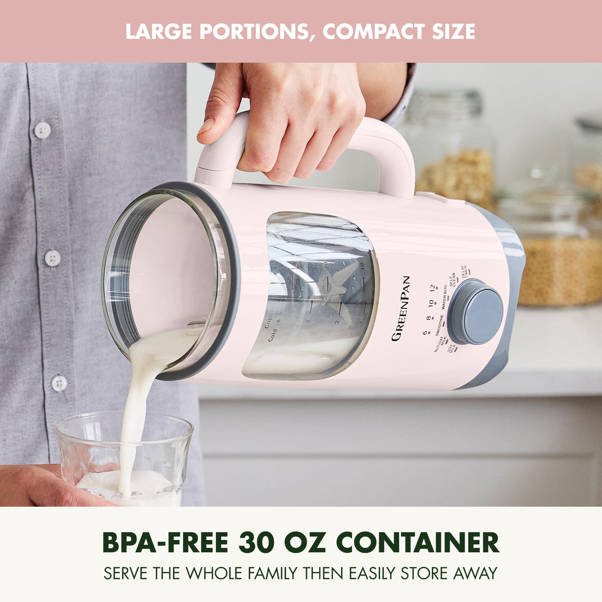 30oz Nut Milk Maker Machine (Pink)
