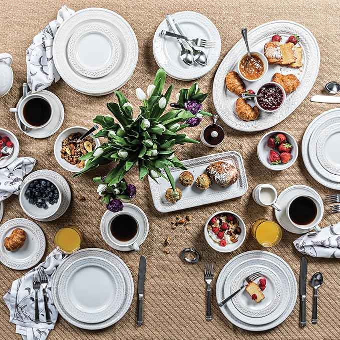 Juliska Le Panier 4pc Place Setting - Whitewash