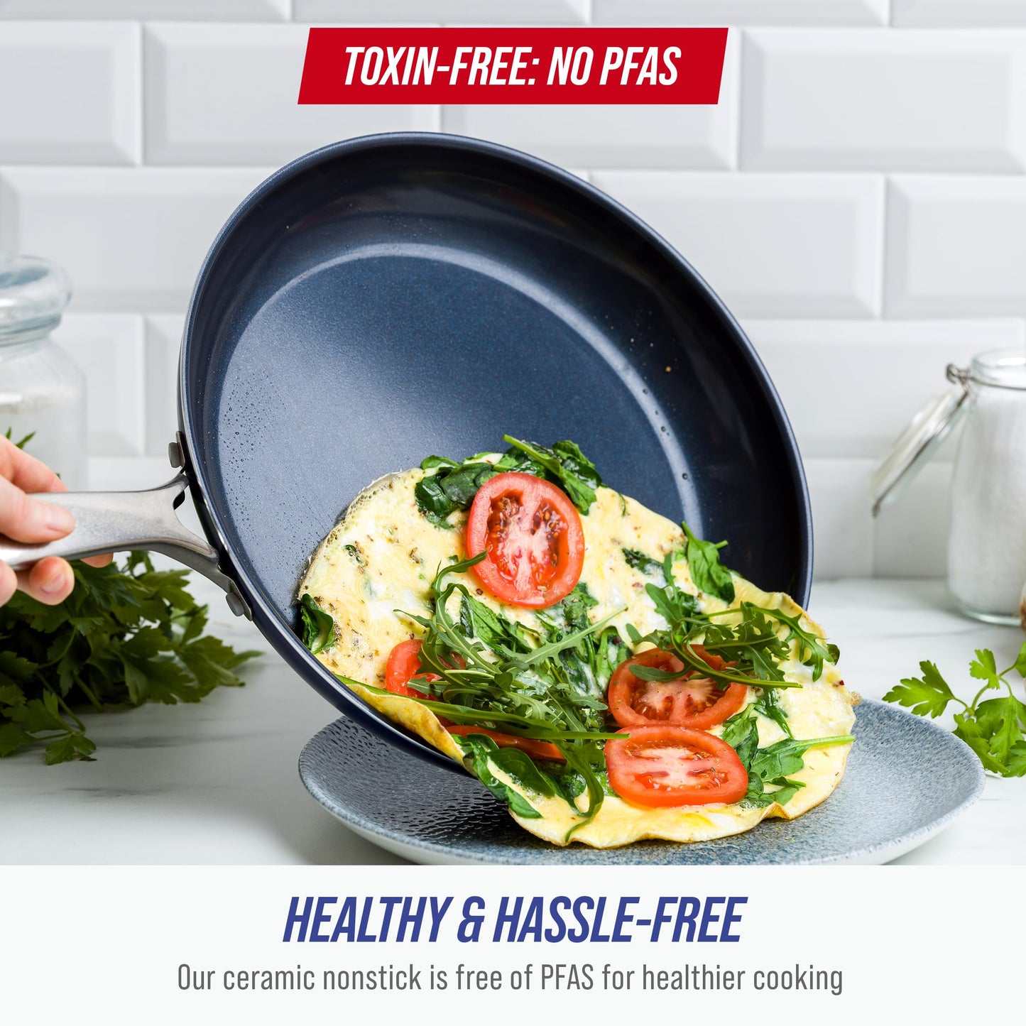 12" Diamond Infused Ceramic Nonstick Frying Pan Skillet (12" Frying Pan Skillet)