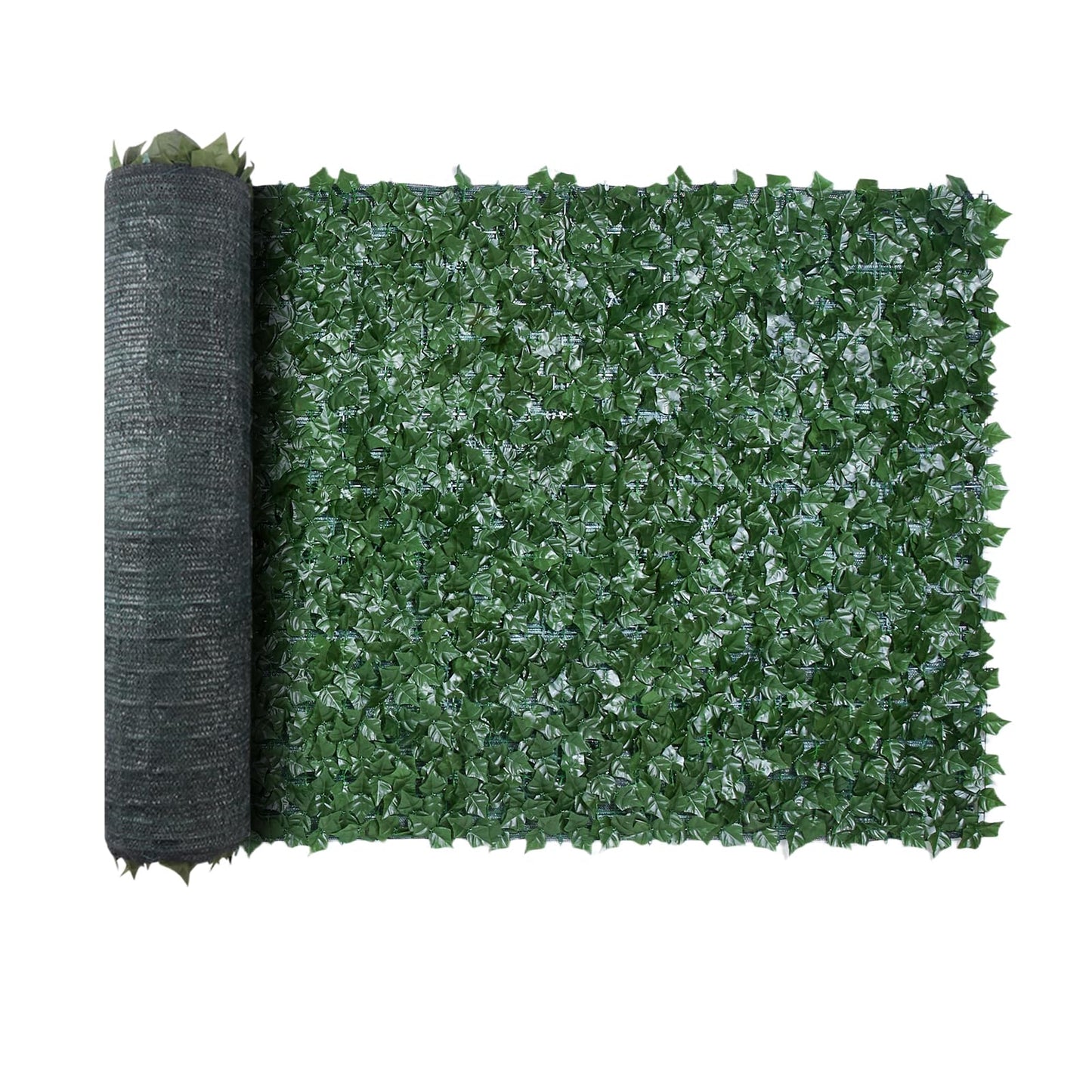 Artificial Ivy Privacy Fence Screen (Ivy with Green Mesh Backing / 59 x 98 inch)