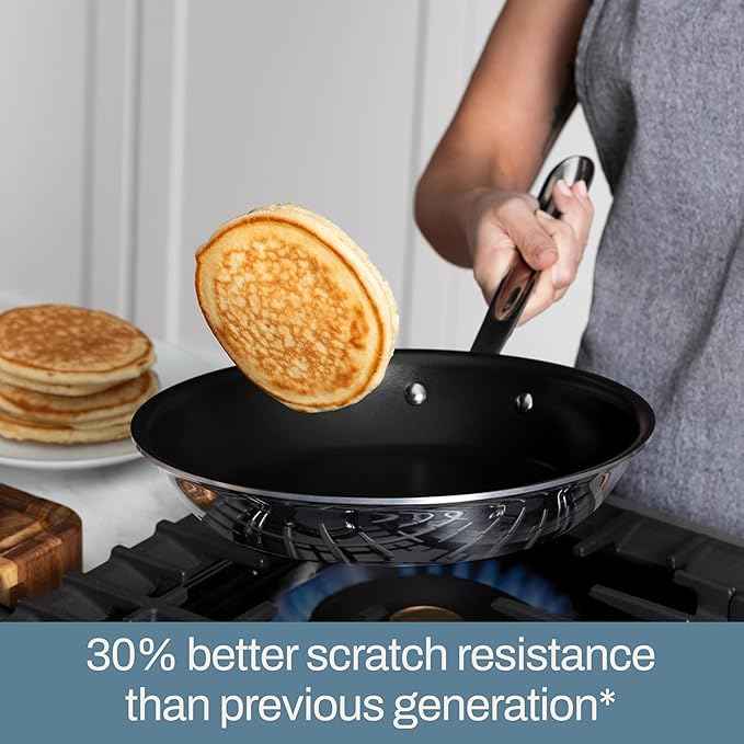 All-Clad Stainless Steel Pro Nonstick Frying Pan Set – 8 & 10 Inch Skillets, Induction Compatible, Oven & Broiler Safe to 500°F, Professional Cookware, Silver