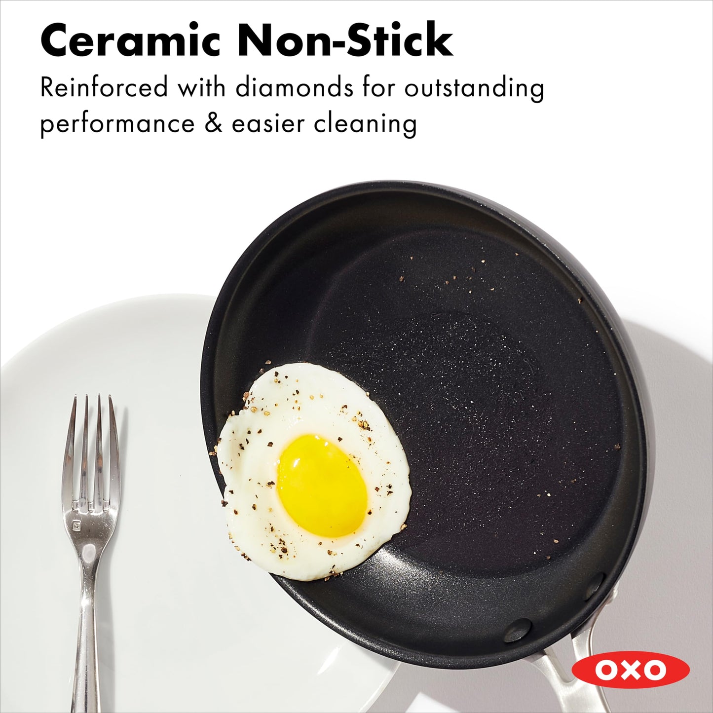 Enhanced 12” Nonstick Frying Pan Skillet with Lid (12" Frying Pan with Lid / Black)