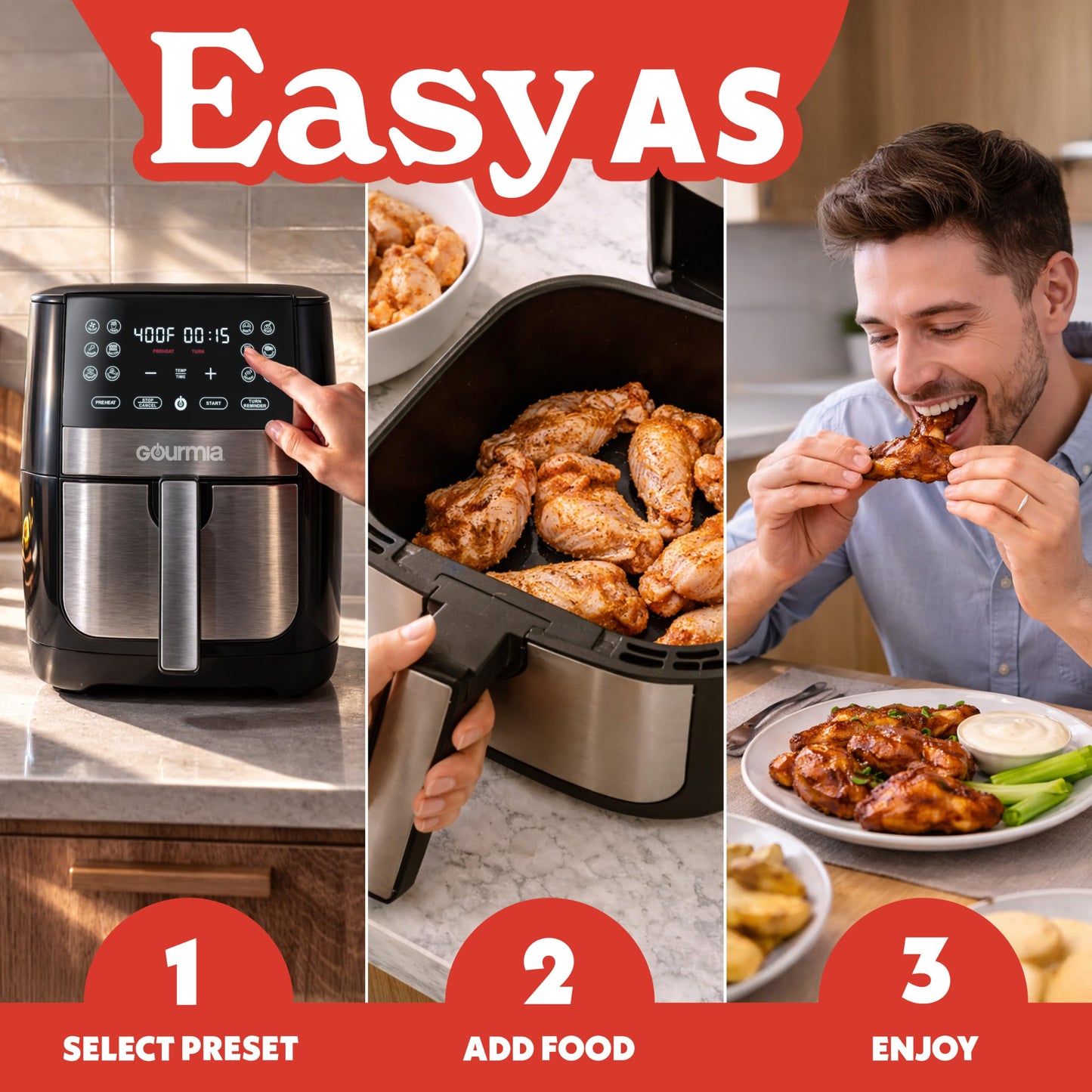 8 Qt Digital Air Fryer GAF826