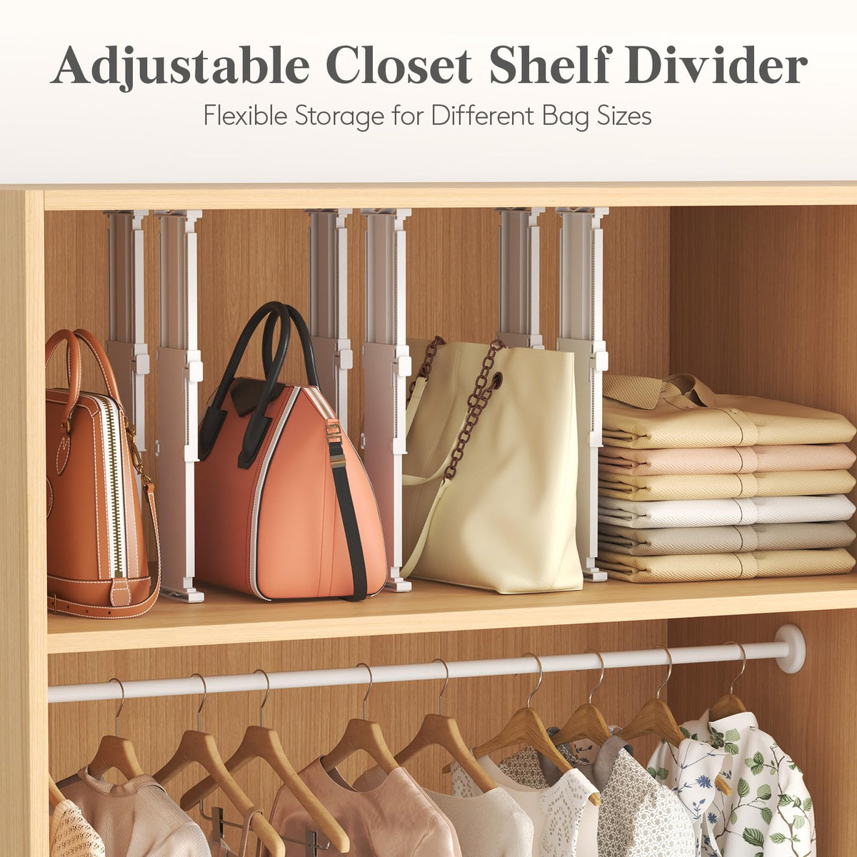 3.2" High Drawer Dividers for Clothes (3.2"H, 10.5-16.5"L)