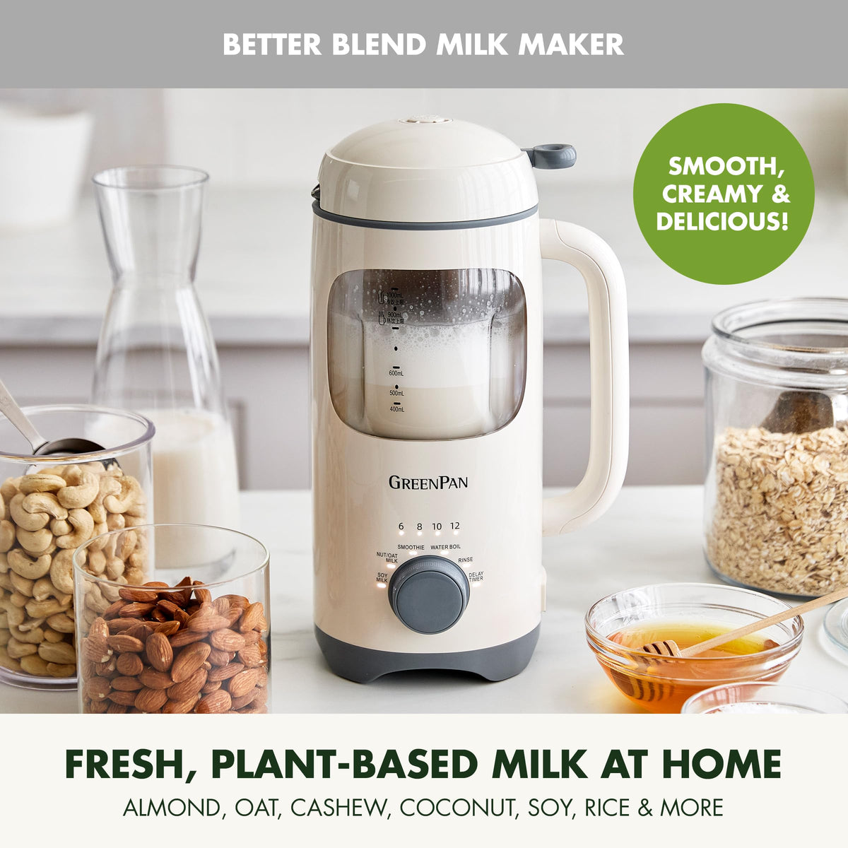 30oz Nut Milk Maker Machine (Cream)