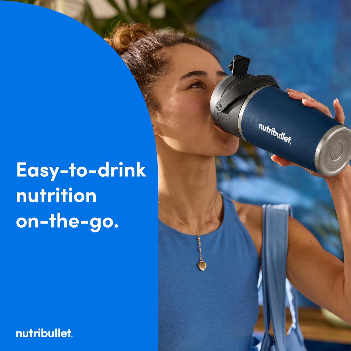 Flip Portable Blender with Insulated Cup (20 oz / Indigo)