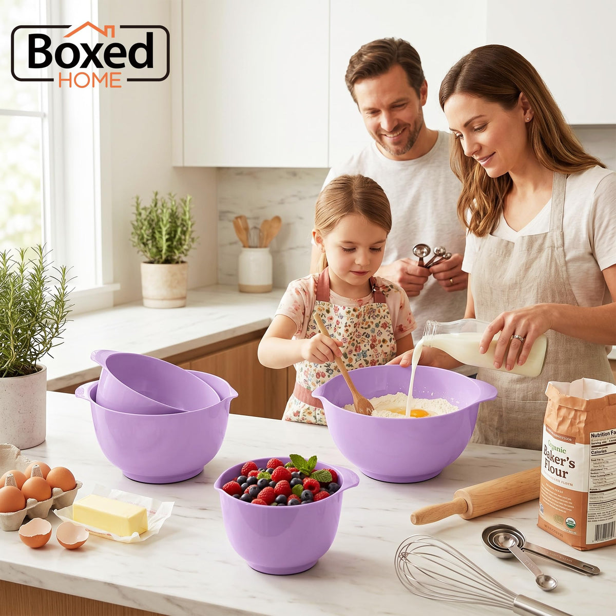 Mixing Bowls Set of 4 (Purple)