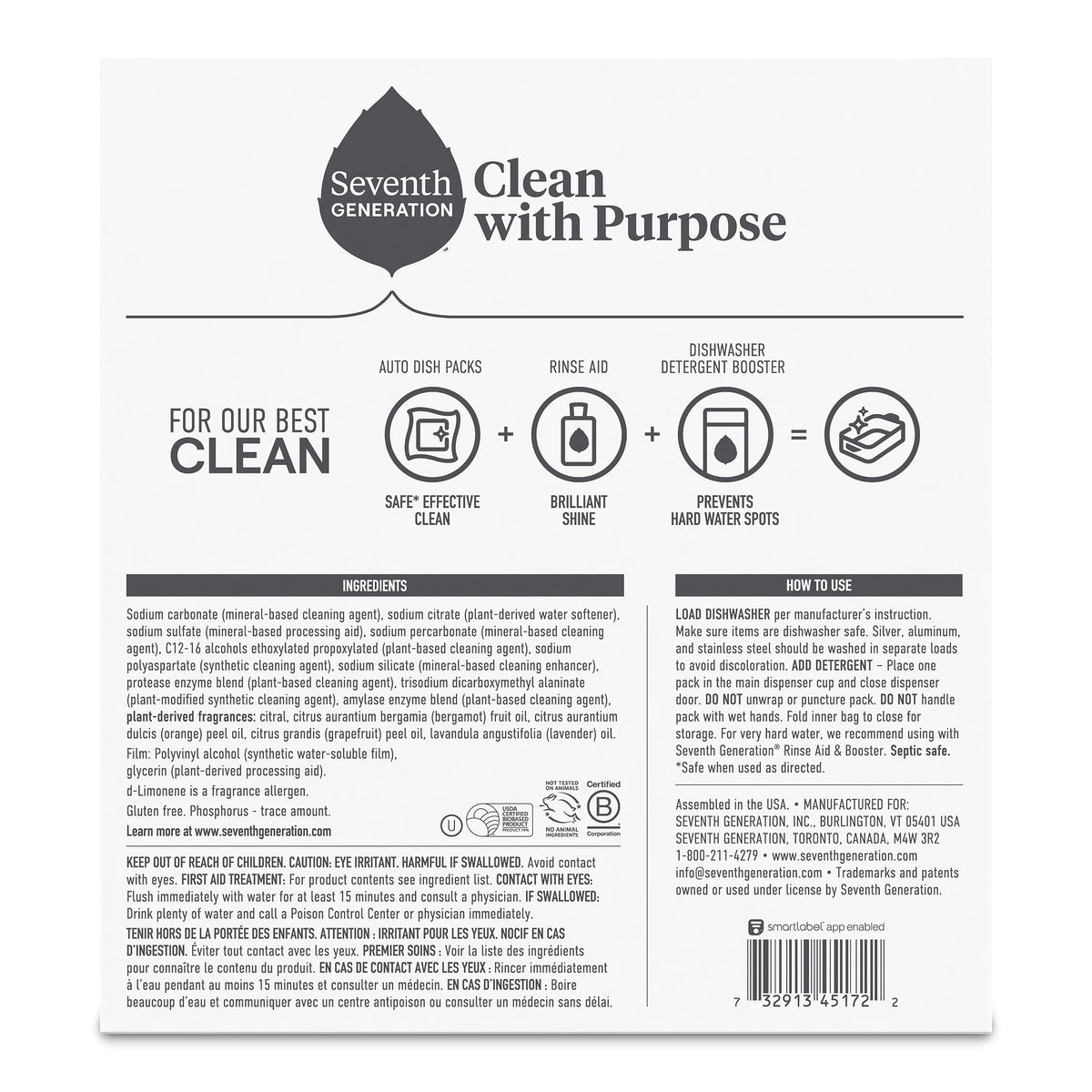 Power+ Dishwasher Detergent Packs Fresh Citrus scent 1 for sparkling dishes Dishwasher tabs 70 count (70 Count)