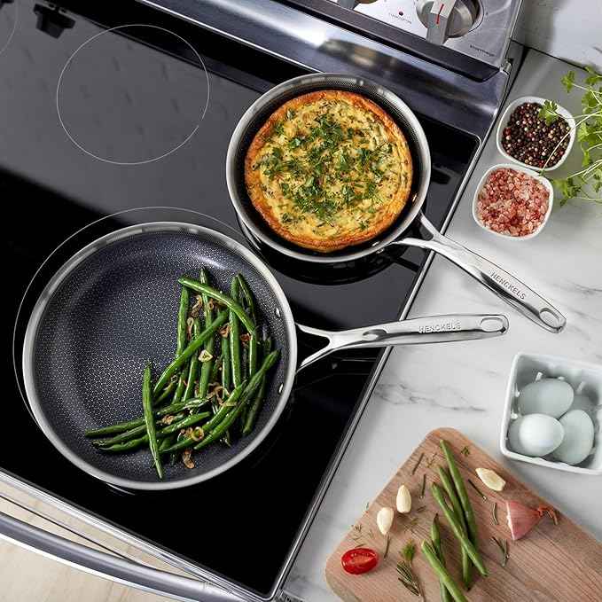Henckels Paradigm Ceramic 2-pc Stainless Steel Dual Performance Fry Pan Set