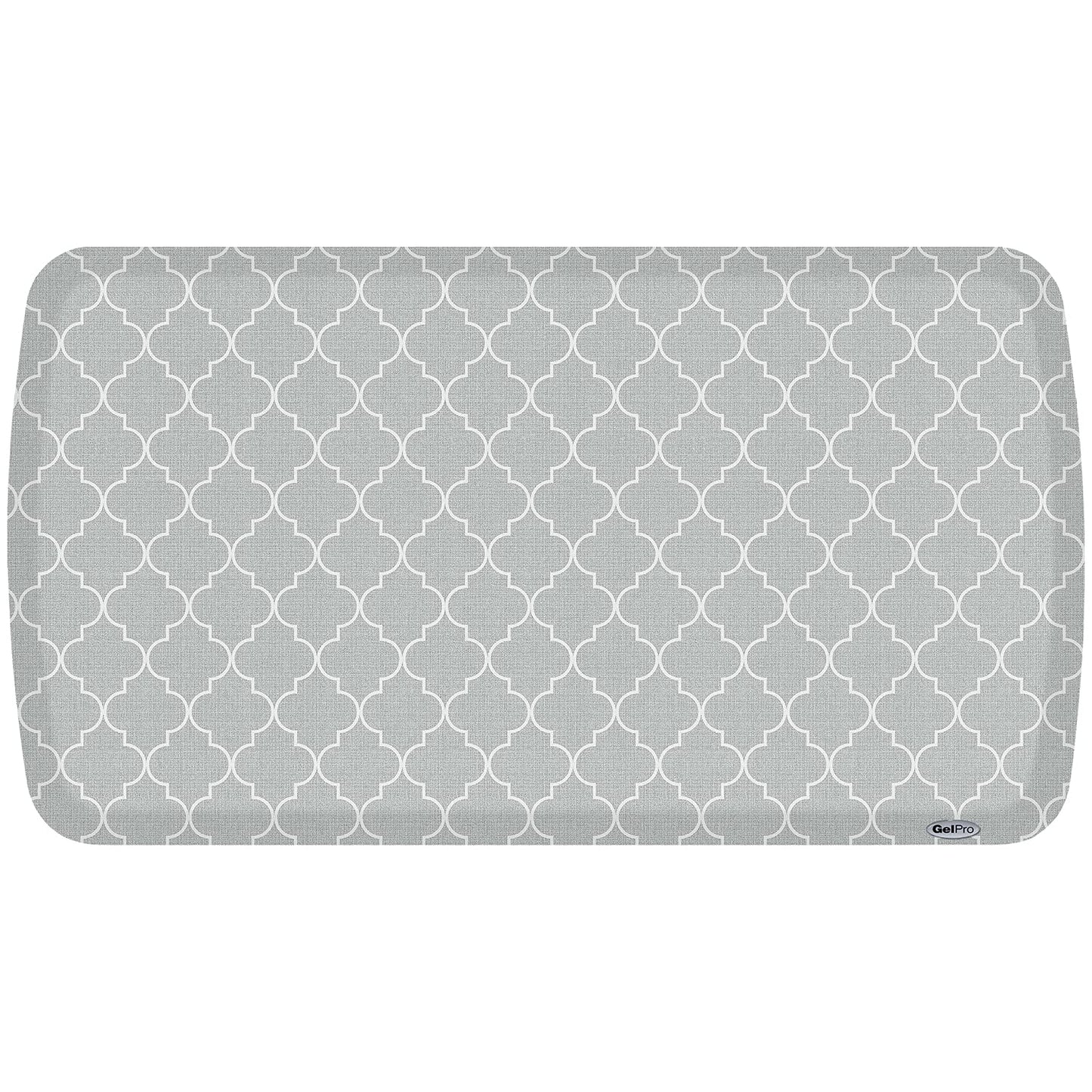 Elite Trellis Light Grey Kitchen Comfort Mat (36"L x 20"W x 0.8"Th / Trellis Light Grey)