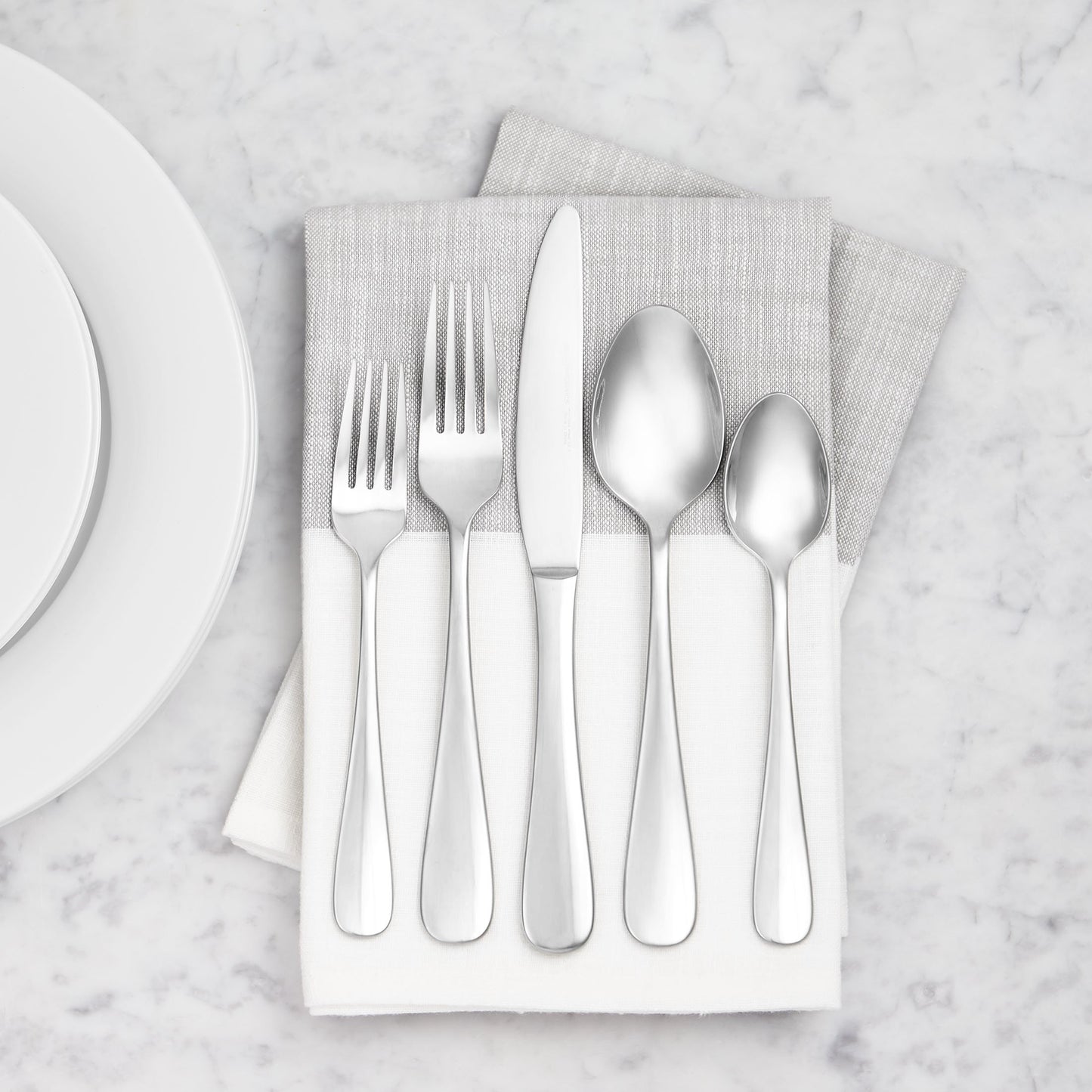 Stainless Steel Dishwasher Safe Dinner Spoons with Round Edge (7.9 inches)
