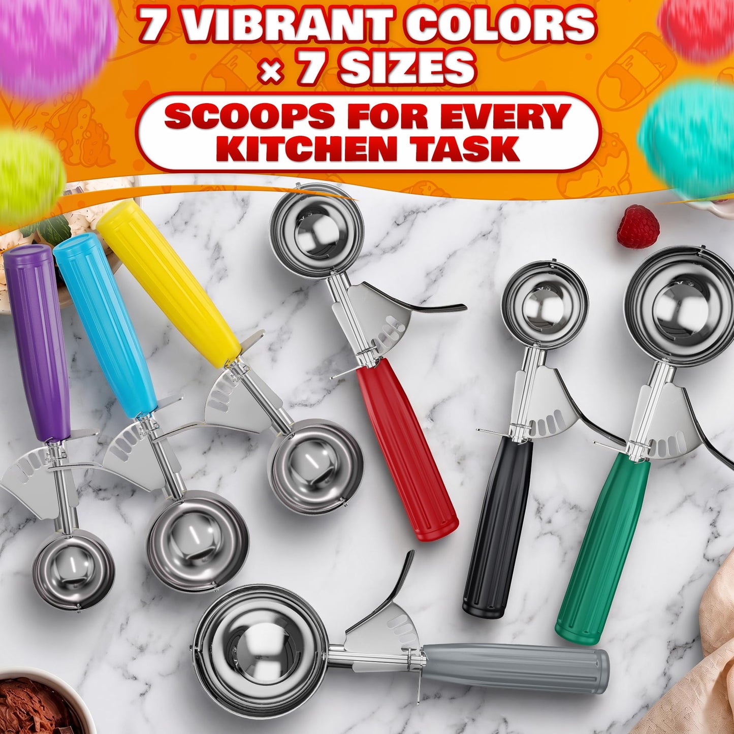 0.8 Oz Ice Cream Scoop with Trigger #40