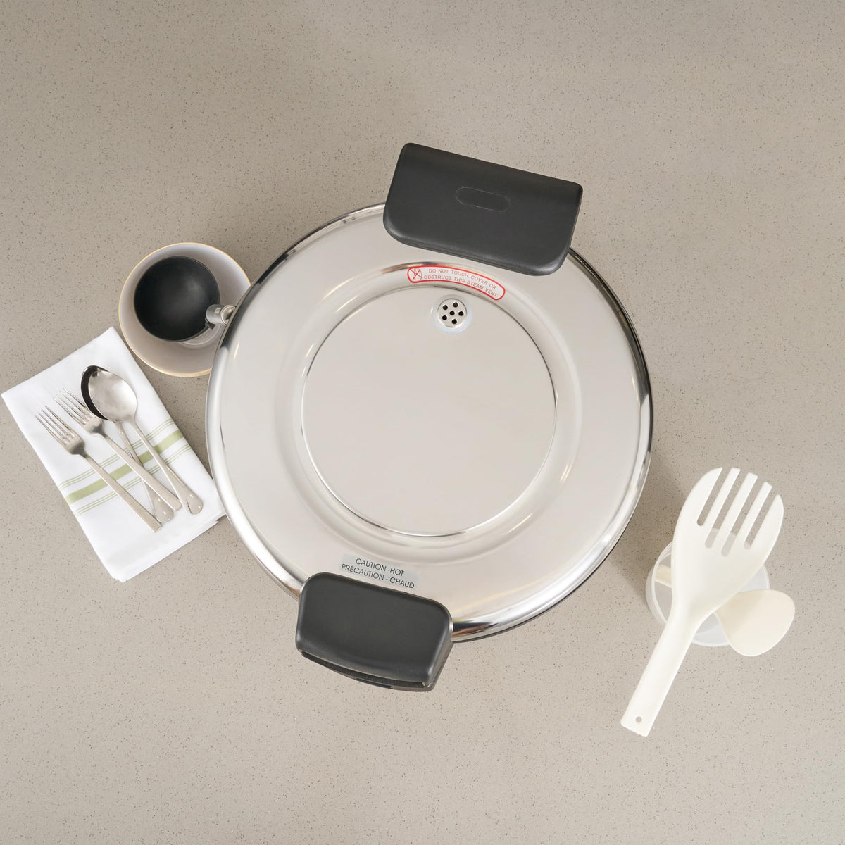 Cup (Cup Raw) Steel Electric Rice Cooker Warmer