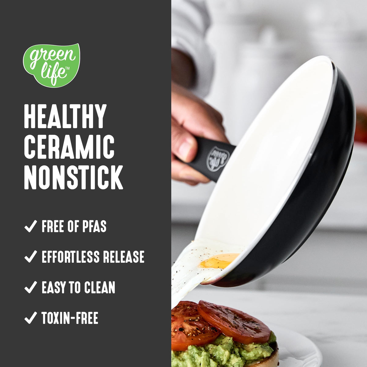 16 Piece Ceramic Nonstick Pots & Pans Cookware Set
