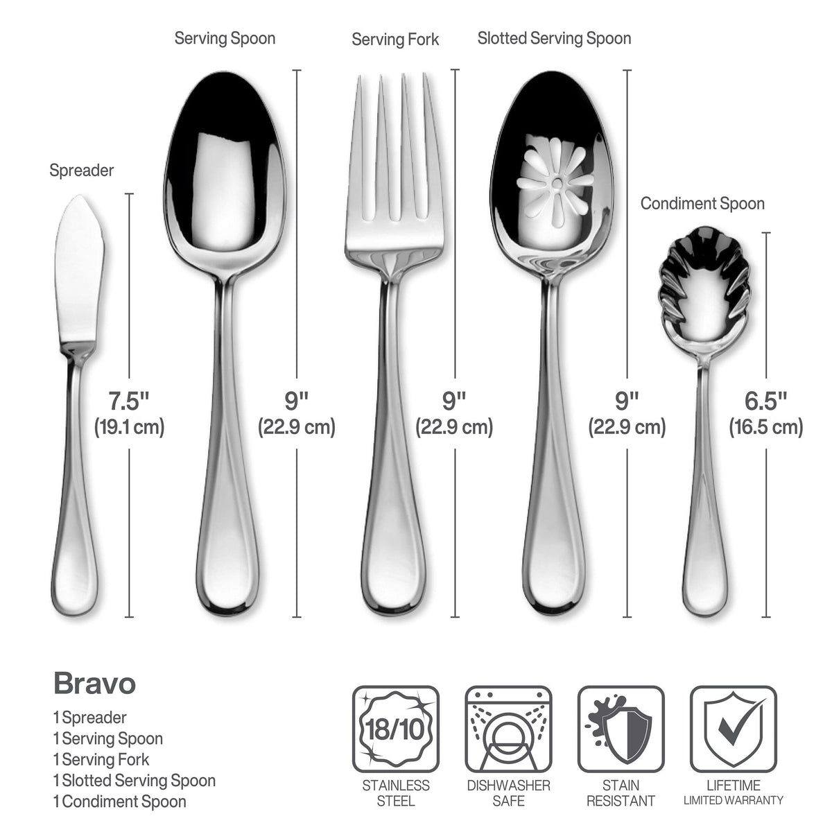 Bravo 65 Piece Flatware Set (65 Piece Set / Bravo)