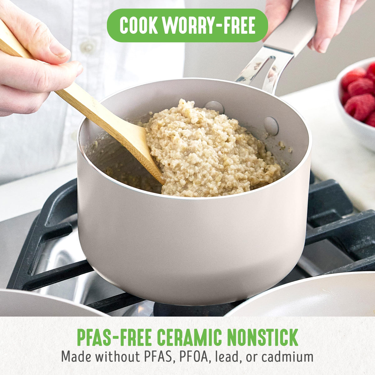 2 Quart Nonstick Saucepan with Lid
