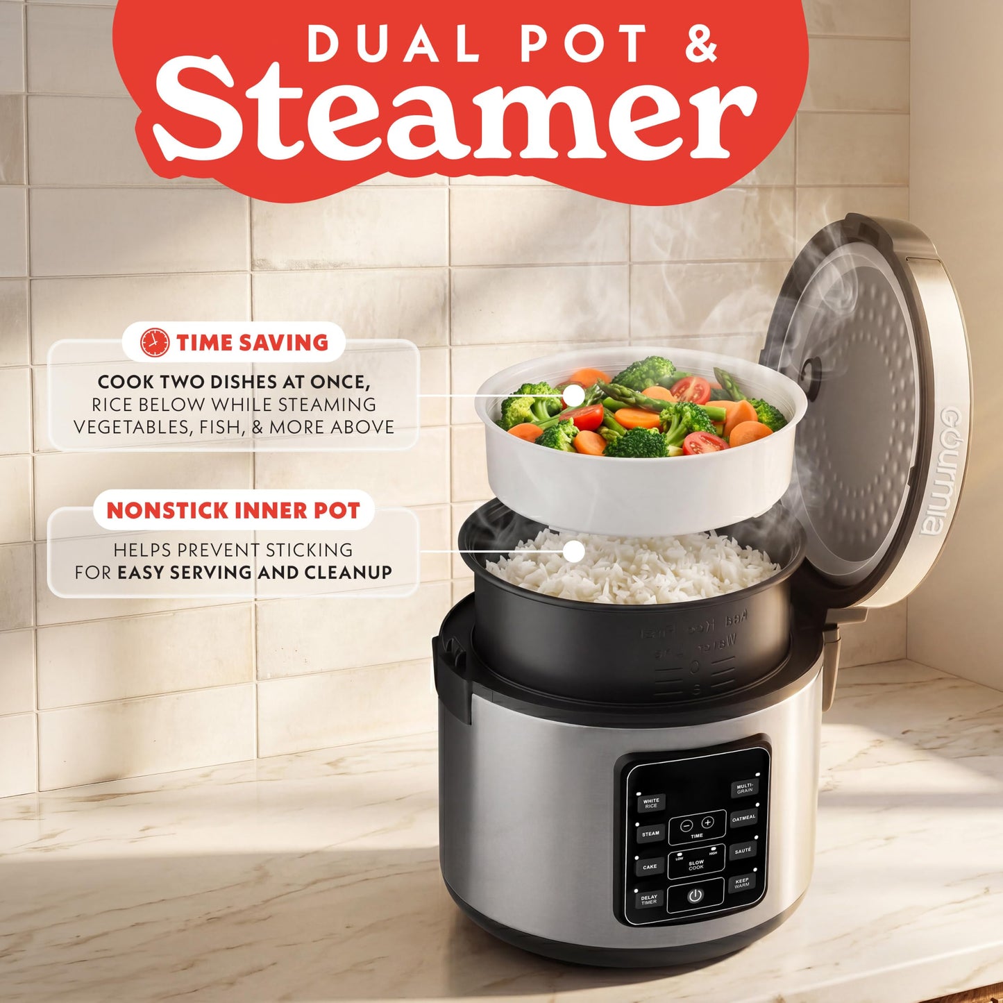 Rice Cooker 6 Cup Uncooked (6 Cup uncooked / 12 Cup cooked)