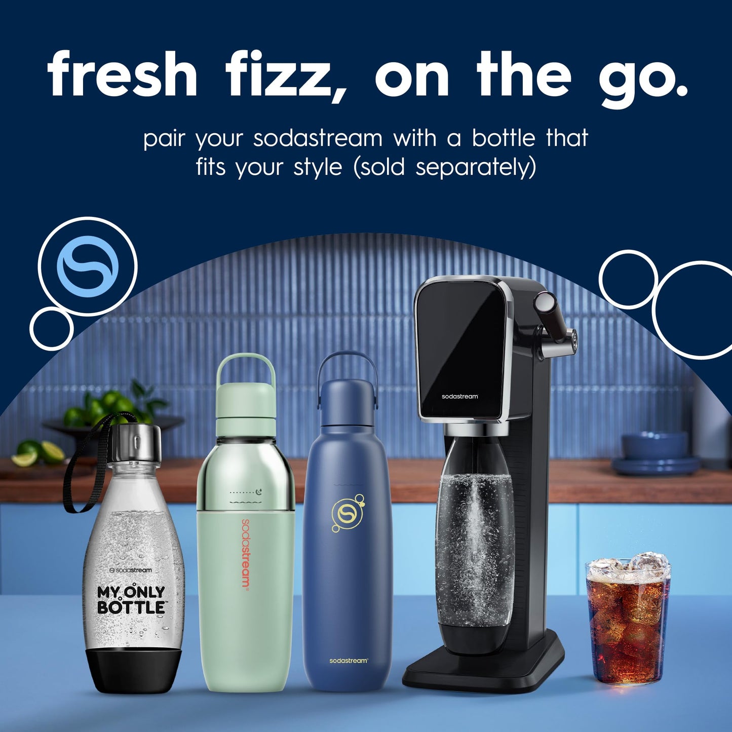 TERRA Sparkling Water Maker (Black / Value Bundle)