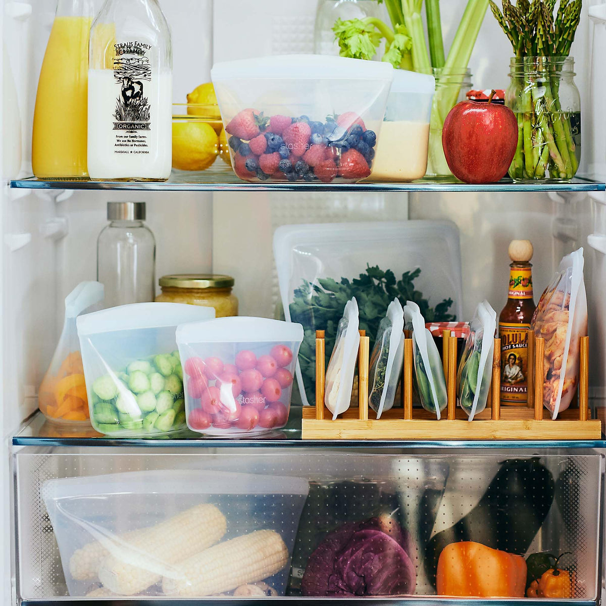 Premium Reusable Silicone Food Storage Bags
