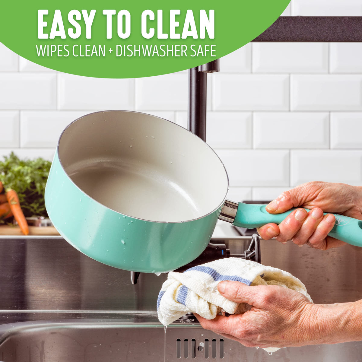 Soft Grip Diamond Healthy Ceramic Nonstick