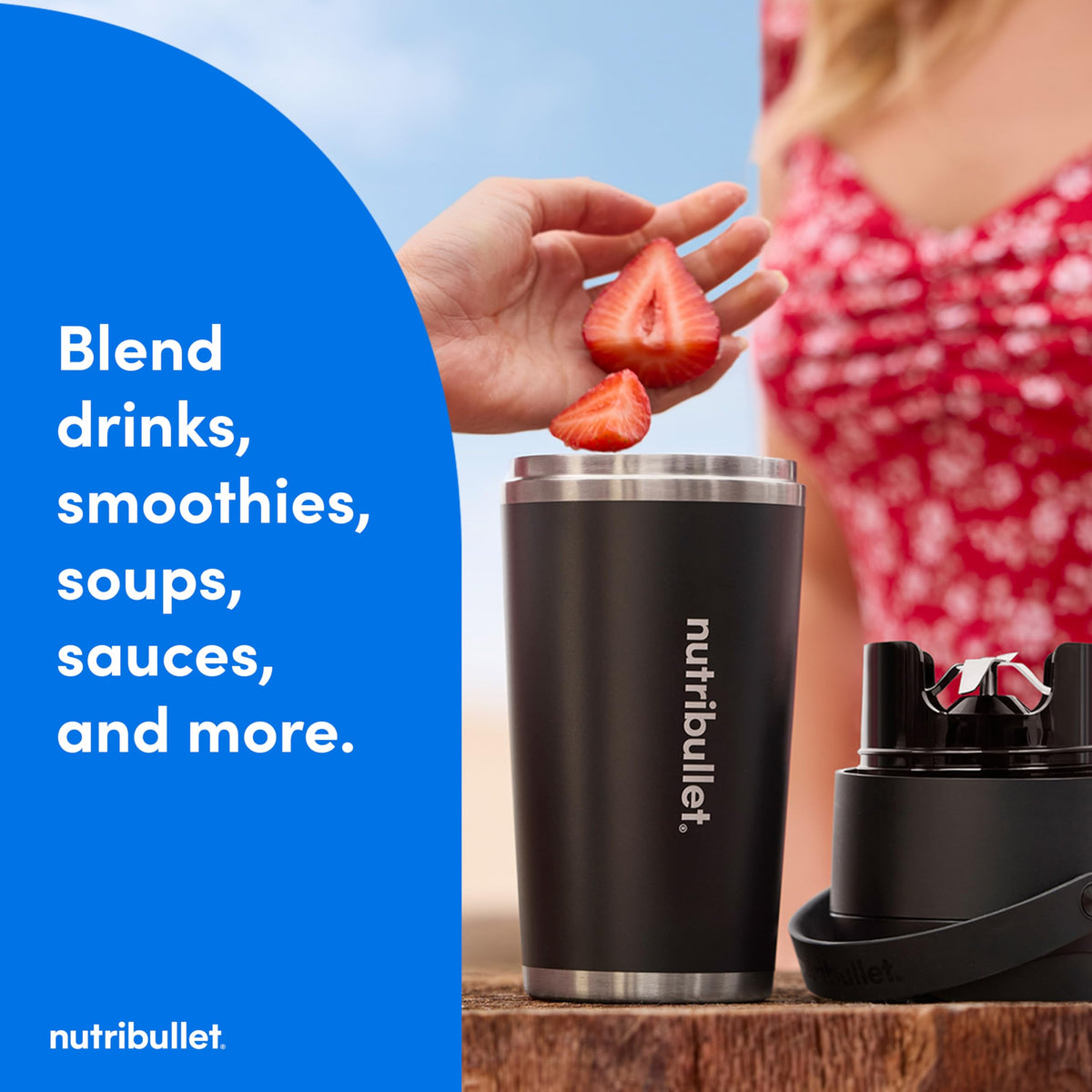 Flip Portable Blender with Insulated Cup (20 oz / White)