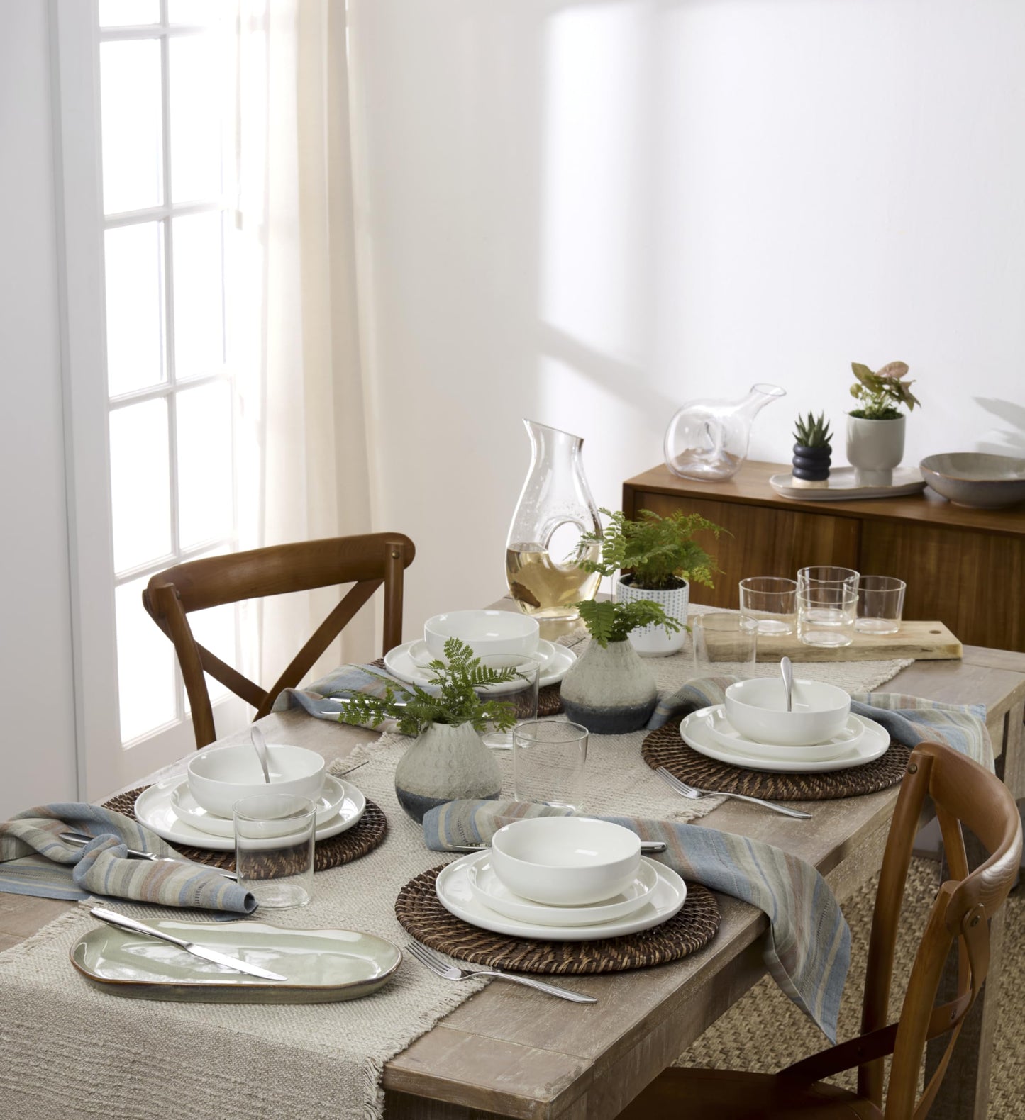 Mooncrest Satin 20 (20 Piece / 20 Piece Flatware Set, Satin Finish)