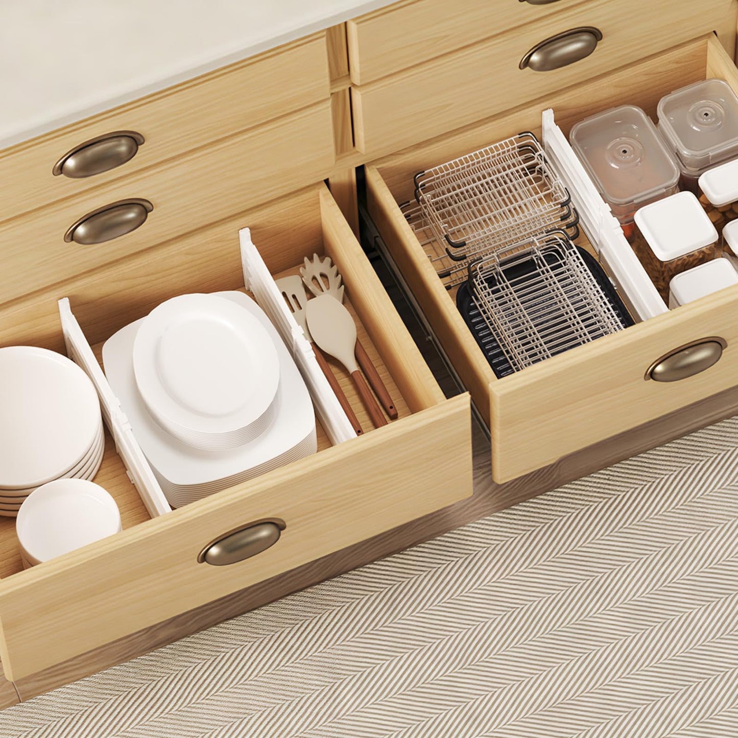 6" Tall Drawer Dividers (6"H, 11.5-18.5"L)